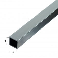 ALUMINIUM BUIS BLANK VIERKANT 25X25X1,5MM 1MTR