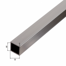 ALUMINIUM BUIS BLANK VIERKANT 30X30X2MM 1MTR