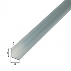 ALUMINIUM HOEK BLANK 25X25X1,5MM 1MTR