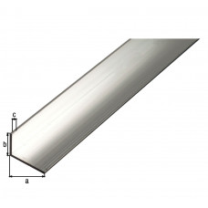 ALUMINIUM HOEK BLANK 30X15X2MM 2MTR