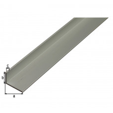 ALUMINIUM HOEK ZILVER 40X20X2MM 1MTR