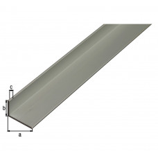 ALUMINIUM HOEK ZILVER 30X15X2MM 1MTR