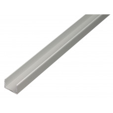 ALUMINIUM U-PROFIEL ZILVER 15X19,9X15X2MM 2MTR