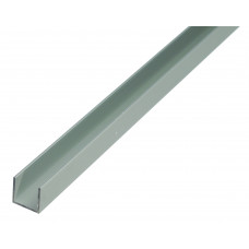 ALUMINIUM U-PROFIEL ZILVER 2M 20X18X20X1,3MM