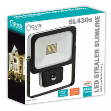 NOVA LED STRALER SL430S SLIMLINE +SENSOR 30W 4000K 2500 LUMEN