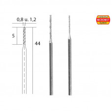 PROXXON 2X SPIRAALBOOR DIAMANT 0,8+1,2MM 28255