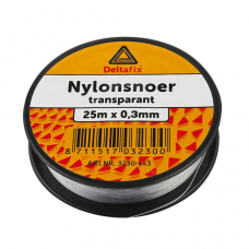 NYLONSNOER TRANSPARANT 1MM 25 METER