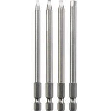 KWB 4X SAFETY BITS ROBERTSON 1-2-3-4 L=100MM