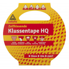 KLUSSENTAPE ZWART 50MM 10MTR