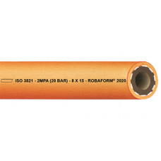 PROPAAN GASSLANG ORANJE GLAD 8X15MM ROBAFORM/EN559