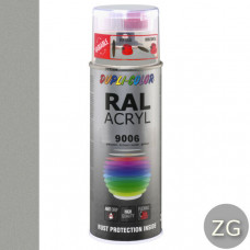 DUPLICOLOR ACRYL RAL 9006 WIT ALUMINIUM METALLIC ZIJDEGLANS 400ML