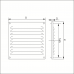 ALUMINIUM SCHOEPENROOSTER 155X155MM ZWART