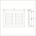 ALUMINIUM SCHOEPENROOSTER 245X195MM ZWART