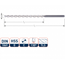 ROTEC HSS (HARD) HOUTBOOR 10,5X185X265MM