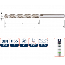 ROTEC HSS (HARD) HOUTBOOR 6X57X93MM (B0X=10 STUKS)