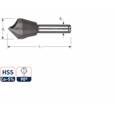 ROTEC HSSE VERZINKFREES 90° SCHUIN GAT 2-5MM