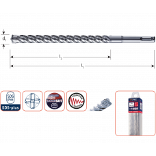 ROTEC SDS+ HAMERBOOR 4-SNIJDER 6X260MM (BOX A 10)