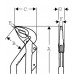 BAHCO WATERPOMP- TANG 210 MM 8223