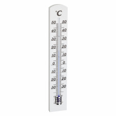 THERMOMETER HOUT WIT 180X30MM