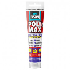 BISON POLYMAX HIGH TACK EXPRESS TRANSPARANT TUBE 115GRAM