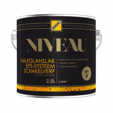 NIVEAU EPS HALFGLANSLAK WIT/P 2,5LTR