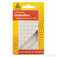 50 STUKS 7MM GLASBUFFER BOL TRANSPARANT