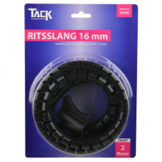 RITSSLANG 16MM 2 METER ZWART