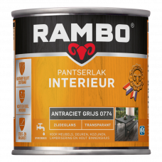 RAMBO INTERIEURLAK ZIJDEGLANS 774 ANTRACIET GRIJS 250ML