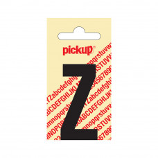 PICKUP PLAKLETTER NOBEL 60MM KAPITAAL ZWART Z