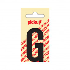 PICKUP PLAKLETTER NOBEL 60MM KAPITAAL ZWART G