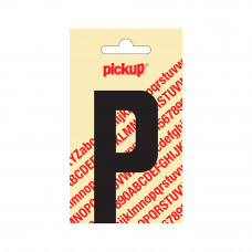 PICKUP PLAKLETTER NOBEL 90MM KAPITAAL ZWART P