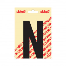 PICKUP PLAKLETTER NOBEL 120MM KAPITAAL ZWART N