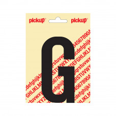 PICKUP PLAKLETTER NOBEL 120MM KAPITAAL ZWART G