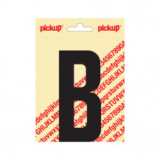 PICKUP PLAKLETTER NOBEL 120MM KAPITAAL ZWART B