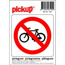 PICTOGRAM 10X10CM VERBODEN VOOR FIETSEN