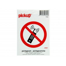 PICTOGRAM 10X10CM VERBODEN VOOR MOBIELE TELEFOONS