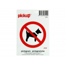 PICTOGRAM 10X10CM VERBODEN VOOR HONDEN