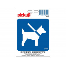 PICTOGRAM 10X10CM HONDEN AAN DE LIJN