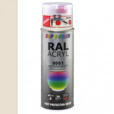 DUPLICOLOR ACRYL RAL 9001 CREME WIT HOOGGLANS 400ML