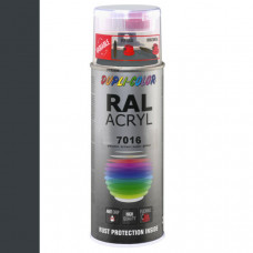 DUPLICOLOR ACRYL RAL 7016 ANTRACIET GRIJS HOOGGLANS 400ML