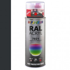 DUPLICOLOR ACRYL RAL 7021 ZWART GRIJS HOOGGLANS 400ML