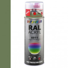 DUPLICOLOR ACRYL RAL 6011 RESEDA GROEN HOOGGLANS 400ML