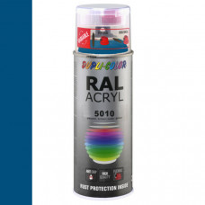 DUPLICOLOR ACRYL RAL 5010 ENZIAN BLAUW HOOGGLANS 400ML