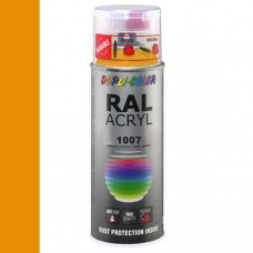 DUPLICOLOR ACRYL RAL 1007 CHROOMGEEL HOOGGLANS 400ML