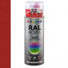 DUPLICOLOR ACRYL RAL 3002 KARMIJN ROOD HOOGGLANS 400ML