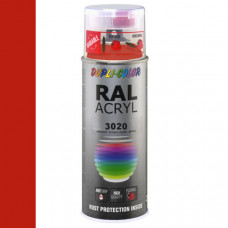 DUPLICOLOR ACRYL RAL 3020 VERKEERS ROOD HOOGGLANS 400ML