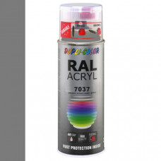 DUPLICOLOR ACRYL RAL 7037 STOF GRIJS HOOGGLANS 400ML