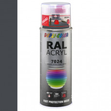 DUPLICOLOR ACRYL RAL 7024 GRAFIET GRIJS HOOGGLANS 400ML