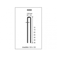 DUTACK NIETEN 6000 CNK 40MM (DOOS= 5000STUKS)