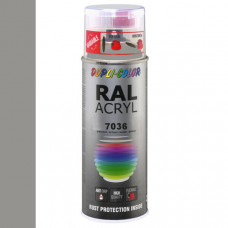 DUPLICOLOR ACRYL RAL 7036 PLATINA GRIJS HOOGGLANS 400ML